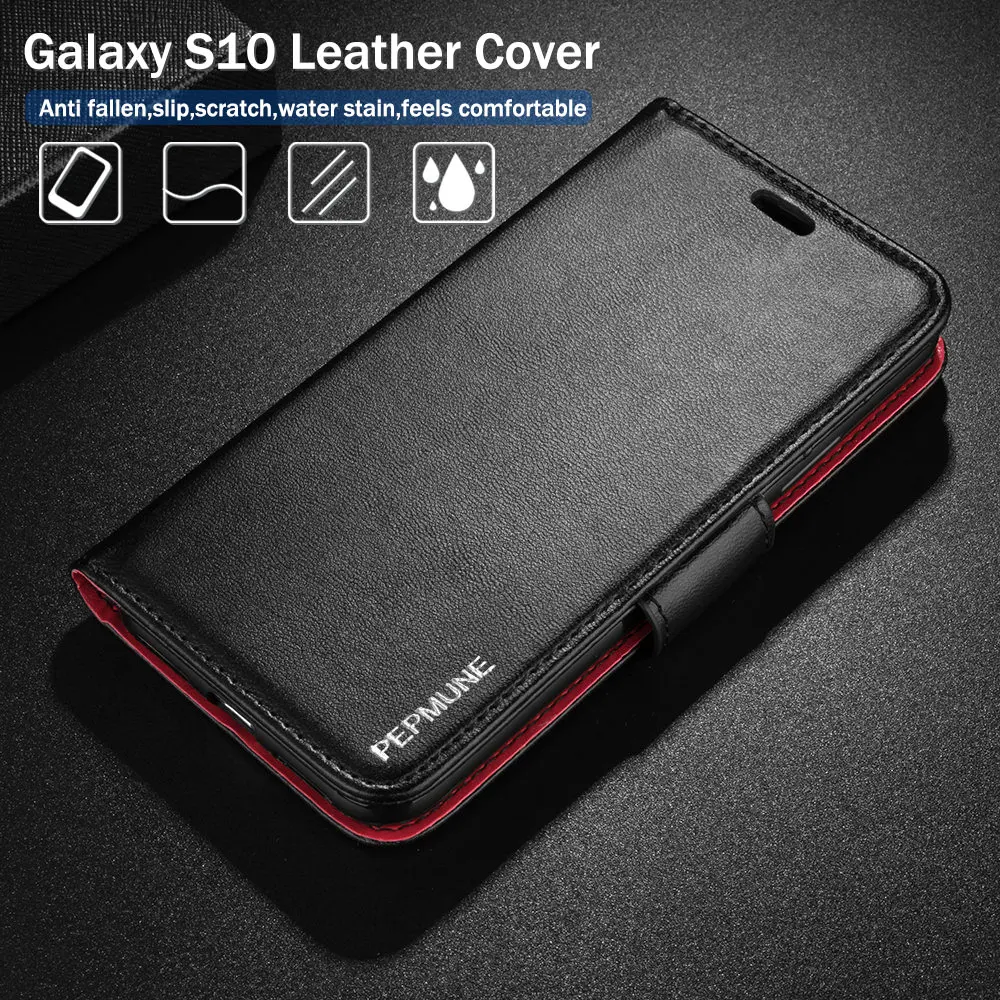 Чехол LLZ.COQUE с откидной крышкой и бумажником для Samsung Galaxy S9 Plus S10 S10e кожаный чехол