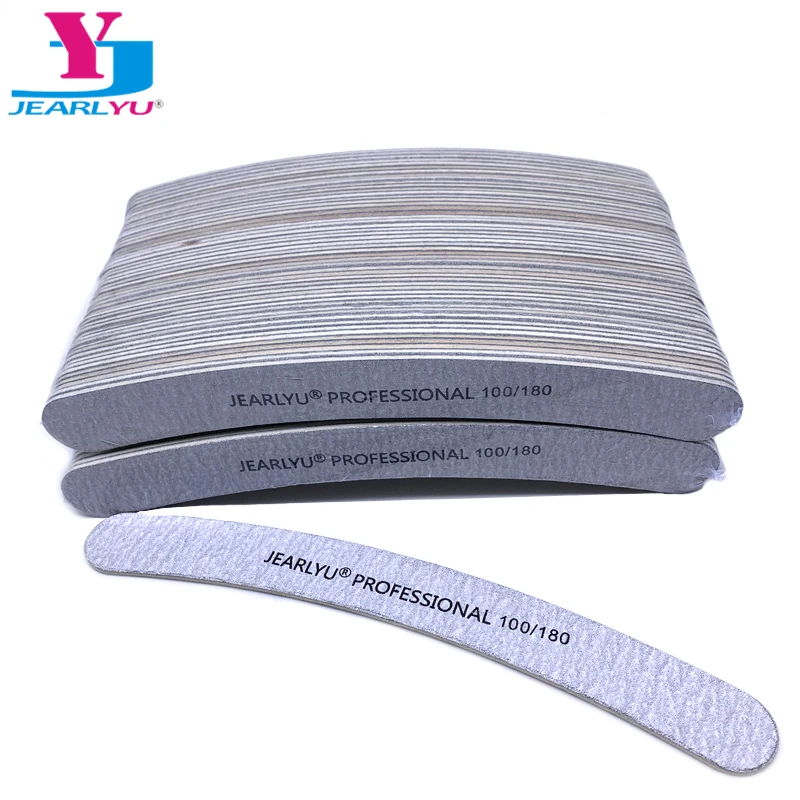 

Curve 100Pcs/lot Nail File Pilnik 100/180 Professional Washable Manicure Pedicure Tool Lime Ongles Grinding Polishing Nail Shine