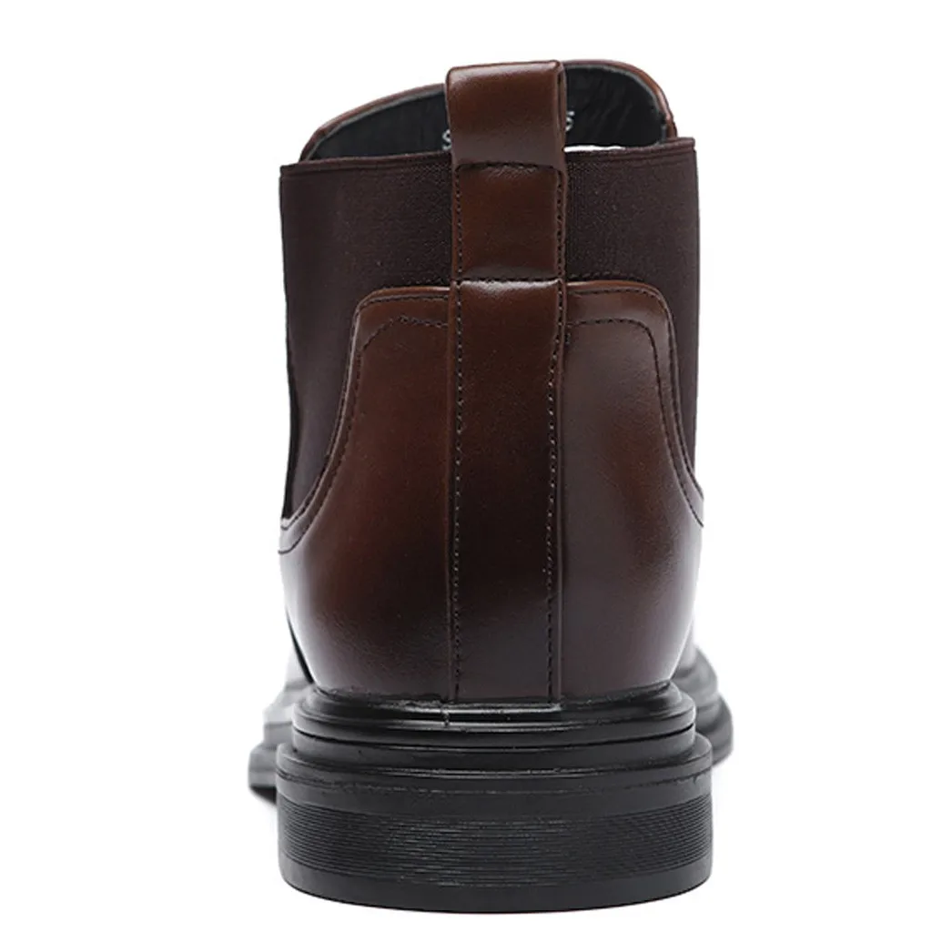 Мужские модные ковбойские ботинки; высококачественные кожаные ботильоны; сезон осень-зима; мужские короткие ботинки для отдыха; мужские Ботильоны «Челси»