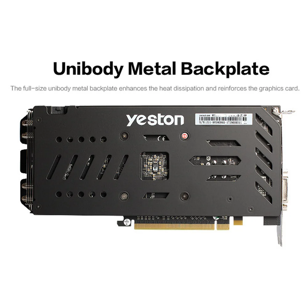 Видеокарты Yeston RX580 2048SP 8G D5 GAEA Radeon Chill Polaris 20 Dual Fan Cooling 8GB память GDDR5 256bit DP* 3/HD/DVI-D