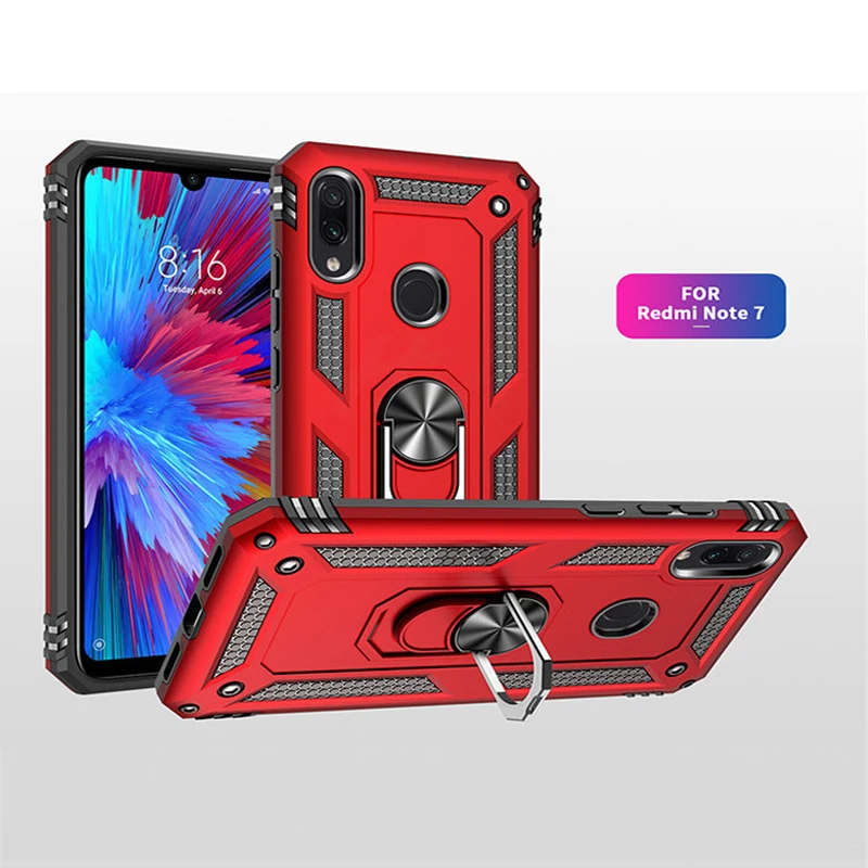 Чехол для Xiaomi Redmi Note 7 силиконовый армированный бампер противоударный чехол