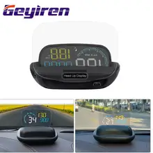 Geyiren C600 Автомобильный Hud Дисплей OBD Автомобильный Автоматический сигнал превышения скорости вождения компьютера автомобиля Hud