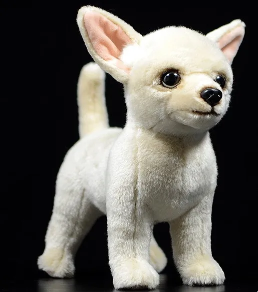 Моделирование милые 27 см Чихуахуа собака кукла Моделирование Плюшевые игрушки для детей подарок на день рождения