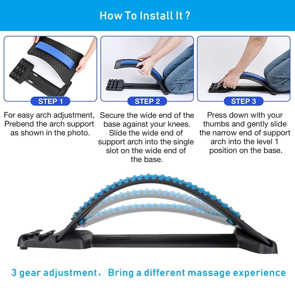 Magnetic Therapy Neck Back Massager Body Posture Corrector Pain Relief Cervical Pillow Fitness Stretcher Aesthetics Pressotherap