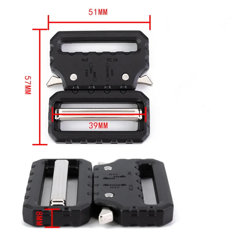 26mm/39mm Schnellverschluss-Metallschnallen für Gurtband DIY Taschen Gepäck Kleidung King Outdoor Zubehör Gurtband – Detail 3