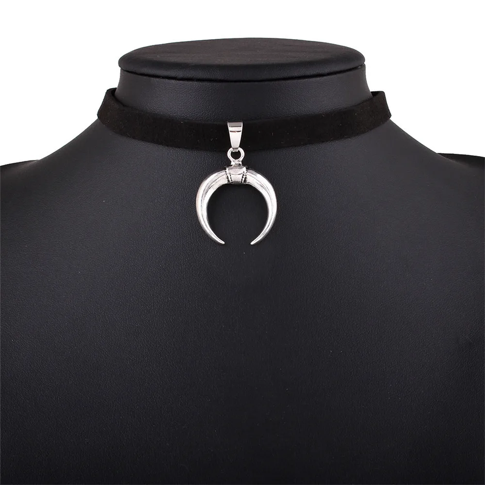 Модное сексуальное панк готическое кожаное ожерелье заклепки Шарм круглый воротник ожерелье женское ювелирное изделие лучший подарок