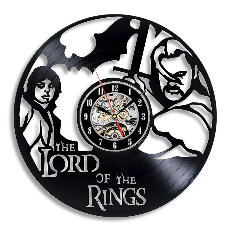Details about   Vinyl Clock The Lorg of the rings Handmade Original Vinyl Wall Clock Decor 4155 