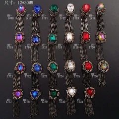 Nail Ornament Nail Jewelry Flower Tassels Big Gem Laser Drilling