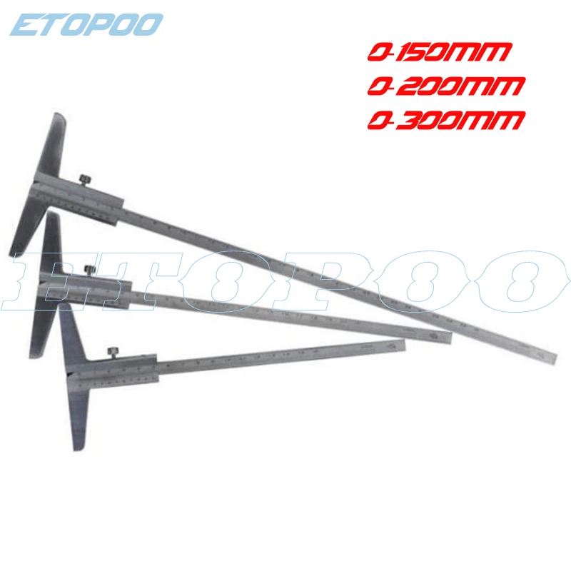 0-150mm 0-200mm 0-300mm steel Depth Vernier Caliper Gauge