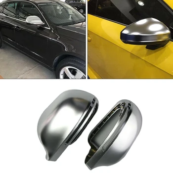 

Rear Mirror Shell Matte Silver Plating Rear Mirror Outer Rearview Mirror Cover Mirror Housing Cap Shell Decorative