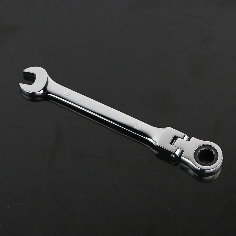 

8-19mm 180Reversible Movable Head Ratchet Wrench Socket Spanner Flexible Head Automotive Repair Hardware Tool