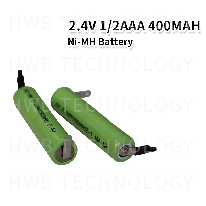 2 шт./партия KX 2,4 V 1/2AAA 400mAh ni-mh аккумулятор Ni-MH 1/2 AAA батареи с булавками