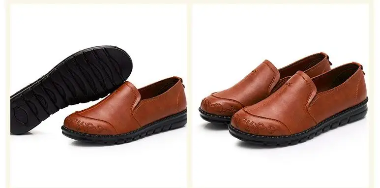 Новинка года; женская обувь на плоской подошве; кожаная повседневная обувь на танкетке; цвет красный, черный, коричневый; мягкая подошва; удобная обувь для мам; Q024
