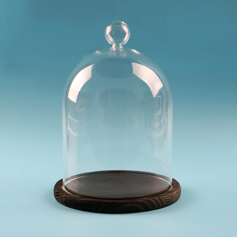 2pc ball dome base 2 шт./упак. диаметр = 9 см Высота = 11 см античная деревянная основа стеклянная купольная ваза, домашний декор стеклянный купол DIY Подарочный Свадебный мешочек подарок - Цвет: 2pc ball dome base
