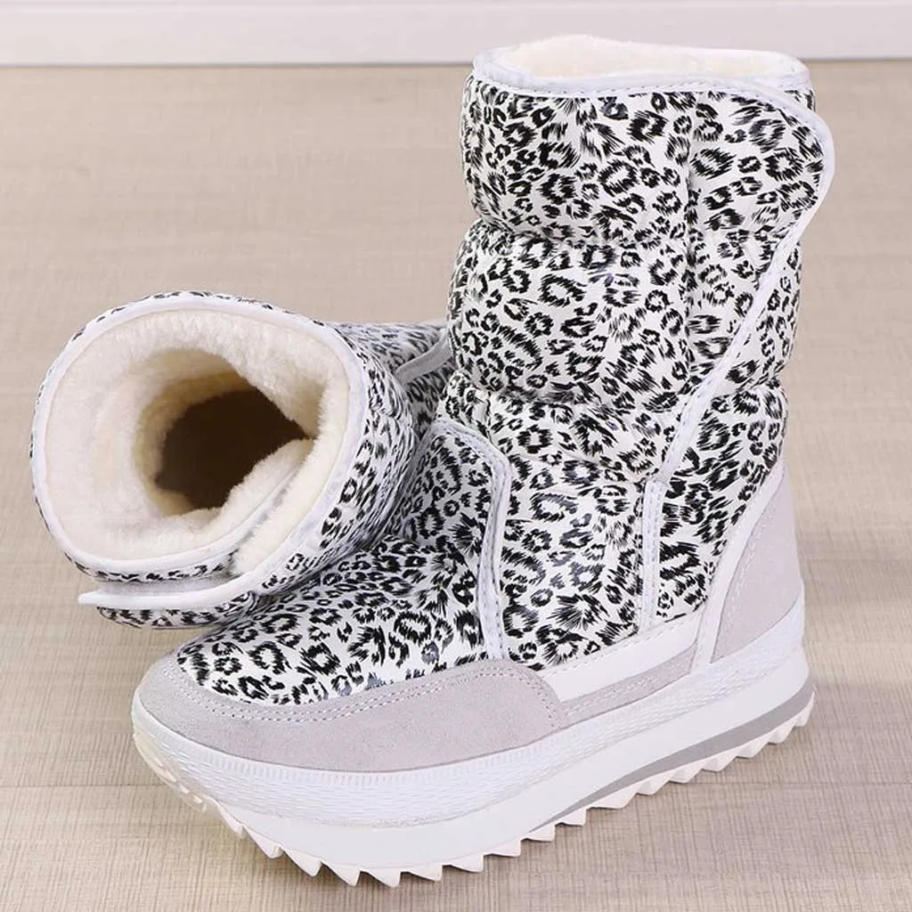 Botas mujer/женские ботинки водонепроницаемые зимние сапоги до середины икры на платформе теплые женские зимние сапоги; zapatos de mujer; женская обувь; 30