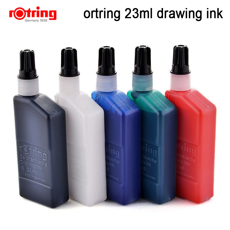 Rotring Drawing ink 23ml Isograph drawing pen ink black/blue/red/green/white 1 piece drawing pen