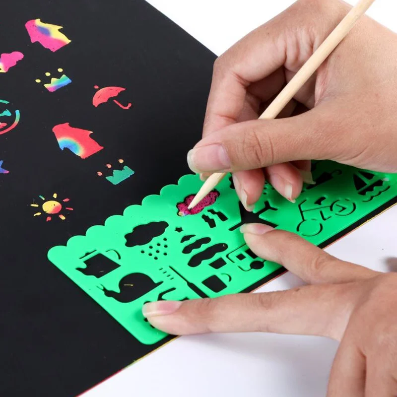 Rainbow Scratch Art Set 5