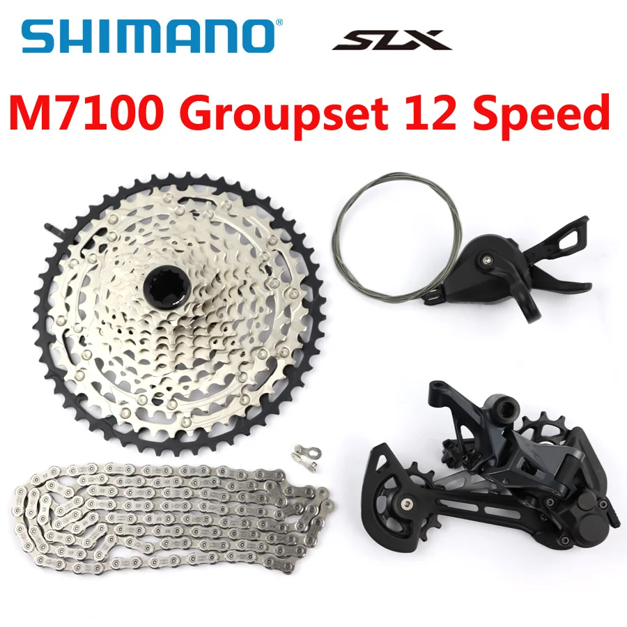 

SHIMANO SLX M7100 Groupset MTB Mountain Bike 1x12-Speed 51T SL+RD+CD+HG7100 M7100 shifter Rear Derailleur Groupset