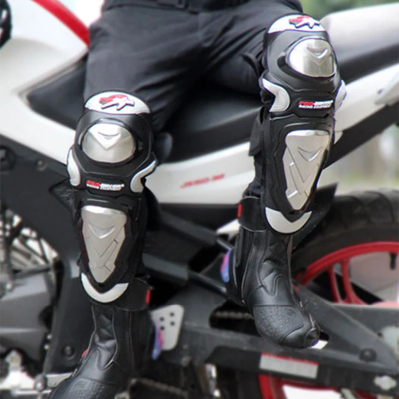 PRO BIKER наколенники из нержавеющей стали для мотоцикла мотокросса внедорожников
