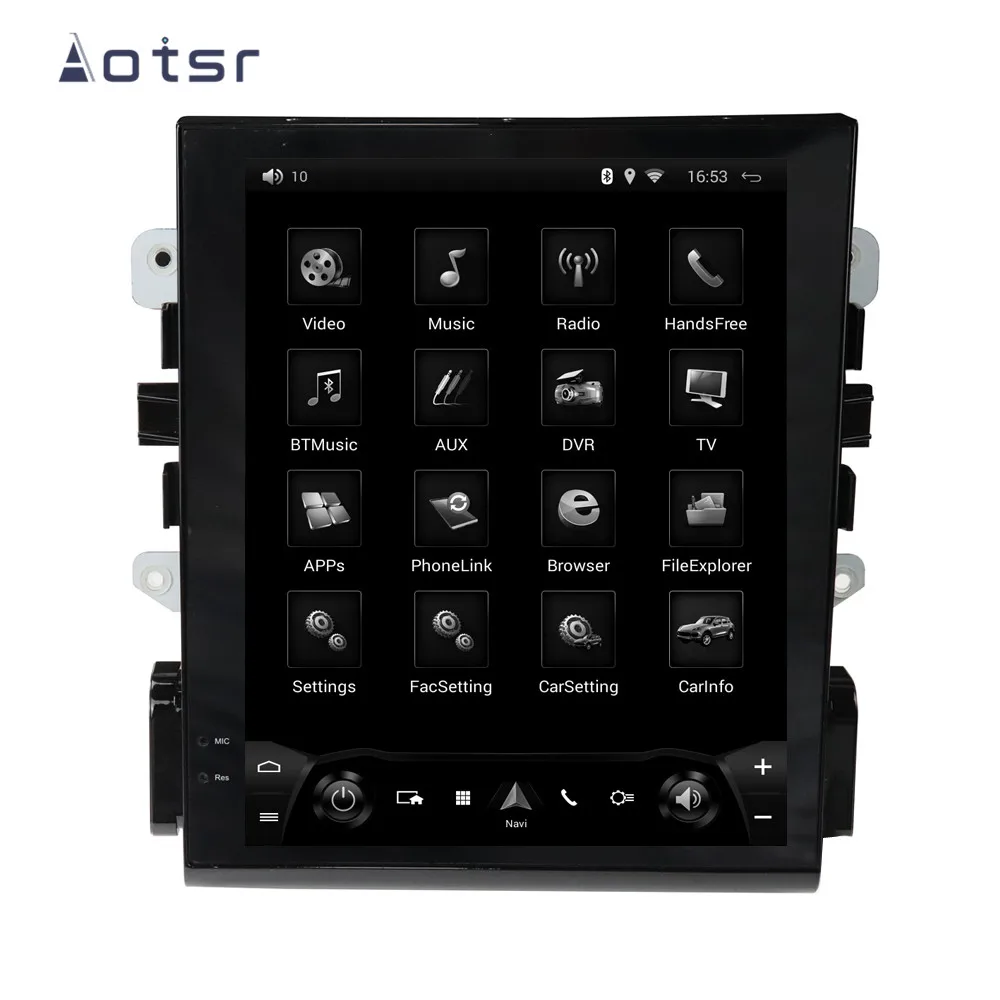 Aotsr Tesla 10," вертикальный экран Android 7,1 автомобильный dvd-плеер gps навигация для Porsche Macan 2011- стереонаушники