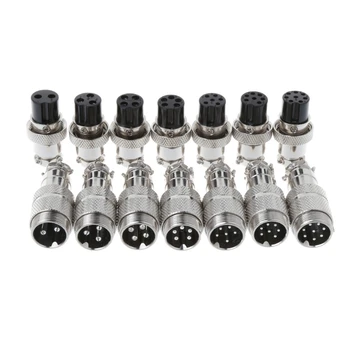 

Gx16 Butting Aviation Male Connector Female Plug 2/3/4/5/6/7/8 Pin B85C