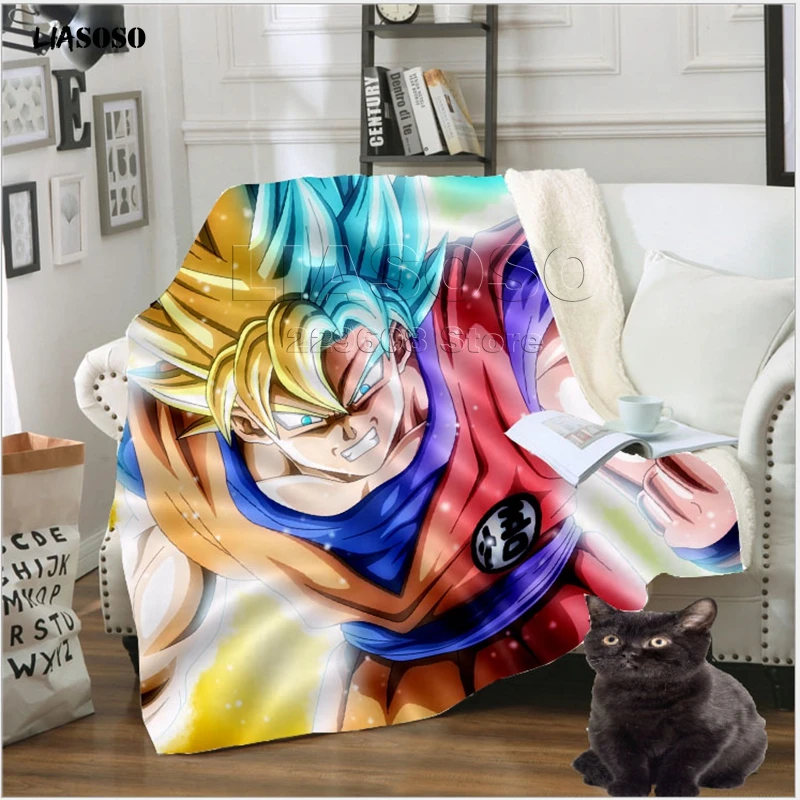 Dragon ball Гоку диван в стиле аниме путешествия молодежное постельное белье Узорчатое набивное одеяло покрывало для мальчика девочки путешествия одеяло квилт для софы