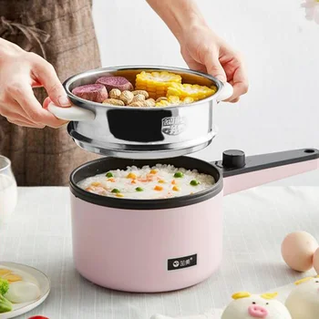

600W 220V dorm room 304 stainless steel pot electric cooker multifunctional non-sticky fry hotpot stew electric skillet