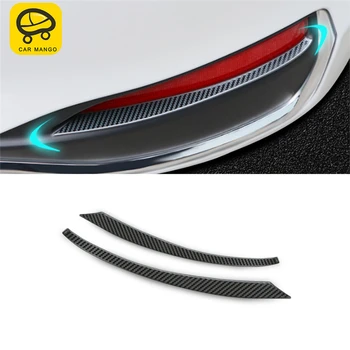 

CARMANGO for Lexus ES 2018 2019 ES200 ES300 ES260 Car Styling Rear Fog Light Chrome Cover Trim Frame Sticker Exterior Accessory