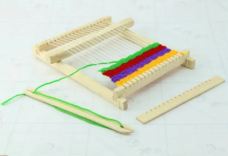 DIY Деревянные тканевые развивающие игрушки Детский свитер вязальная машина ручные тканевые станок для девочек ручная работа шерстяная игрушка