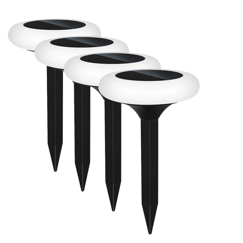 

4 Pack Solar Lights Outdoor 7 Color Solar Landscape Lighting Weatherproof Auto On/Off for Garden Lawn Patio Yard Walkway Sidewal