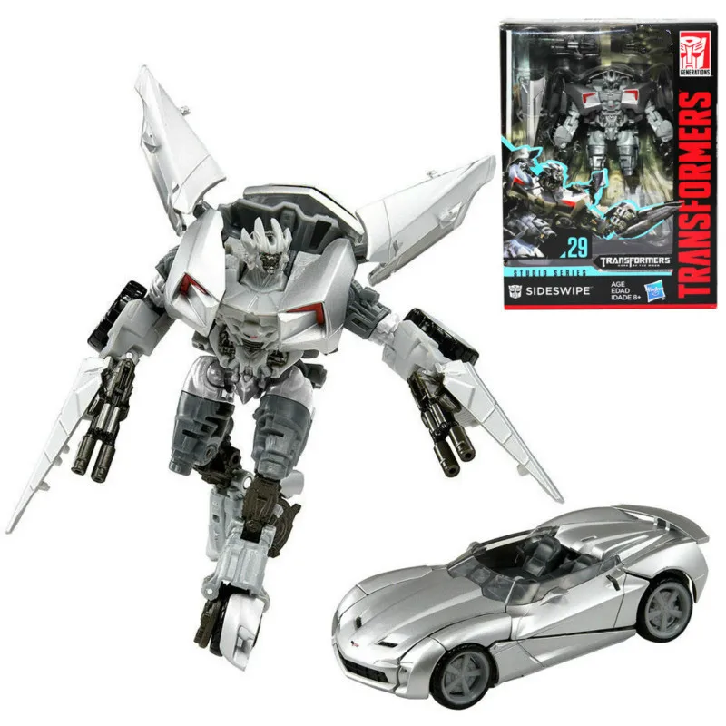 Figura de Ação Brinquedos para Meninos Original Hasbro Transformadores Brinquedos Série Estúdio Sideswipe Carro Robô Clássico Crianças Ss29 1 Transformadortransformador Robô