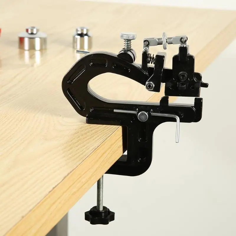 Алюминиевый ручной нож для кожи DIY G-clamp Leathercraft Edge Skiving Cutter экономичная Регулируемая машина для очистки овощей