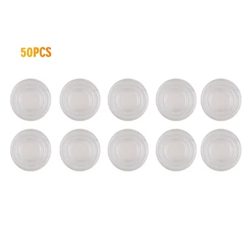 

50pcs Threaded Accessories Small Clear Glass Table Top Bumpers Hardware Non Sticky Cabinet Door Furniture Pads Soft Anti Slip