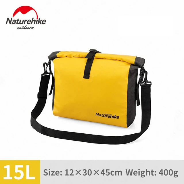 15L Yellow Naturehike NH19SB005 влажная сухая разделительная водонепроницаемая сумка, для плавания, Каякинг, катание на лодках, пляжная сумка на одно плечо 6L/15L - Цвет: 15L Yellow