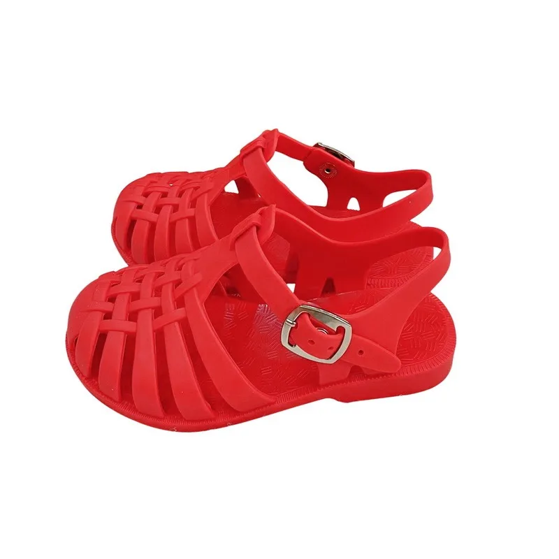 bata children's sandals Summer Boys Casual Roman Slippers Children Sandals Baby Girls Toddler Soft Non-slip Princess Shoes Kids Candy Jelly Beach Shoes children's sandals