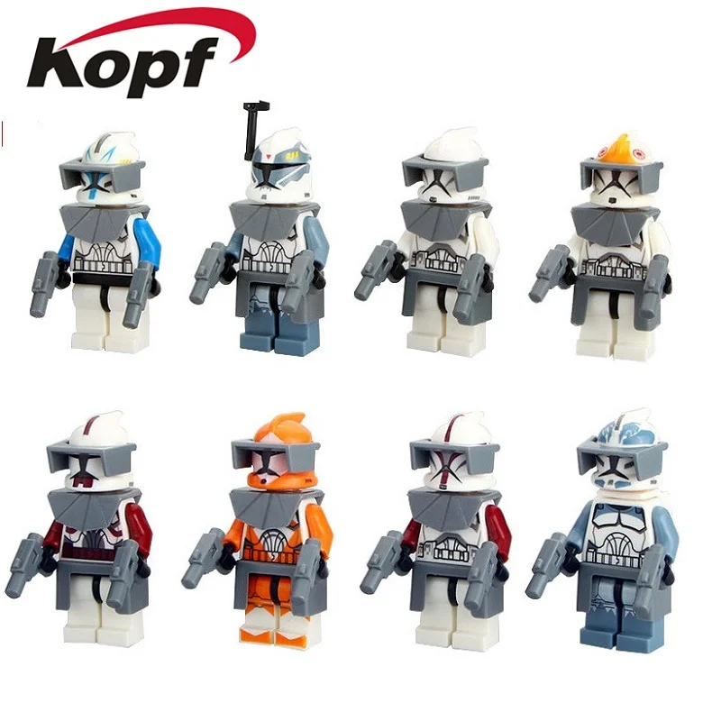 Одиночная The Force Awakens Trooper Space 7 командор Фокс Рекс строительные блоки Коллекция игрушек для детей PG8002