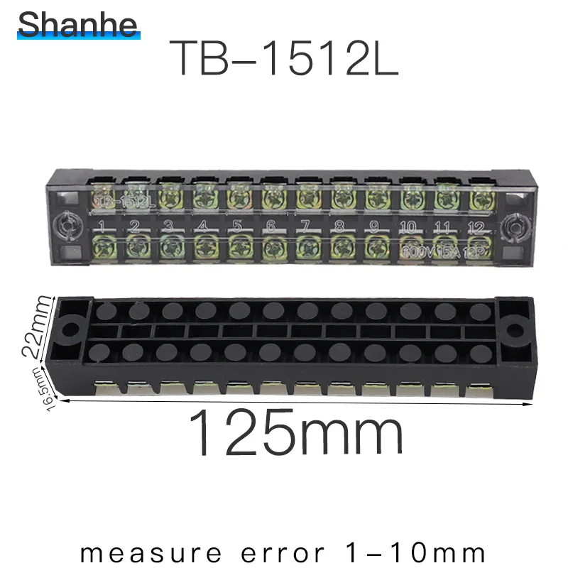 Клеммный блок TB-1512(15A 12 P) 600V