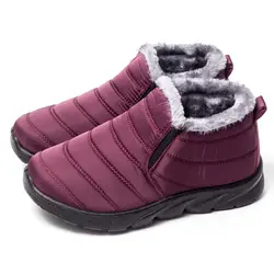 2019 Botine/зимние ботинки; женская обувь; женские зимние ботильоны на платформе; водонепроницаемые женские плюшевые ботинки на меху; Bota Feminina