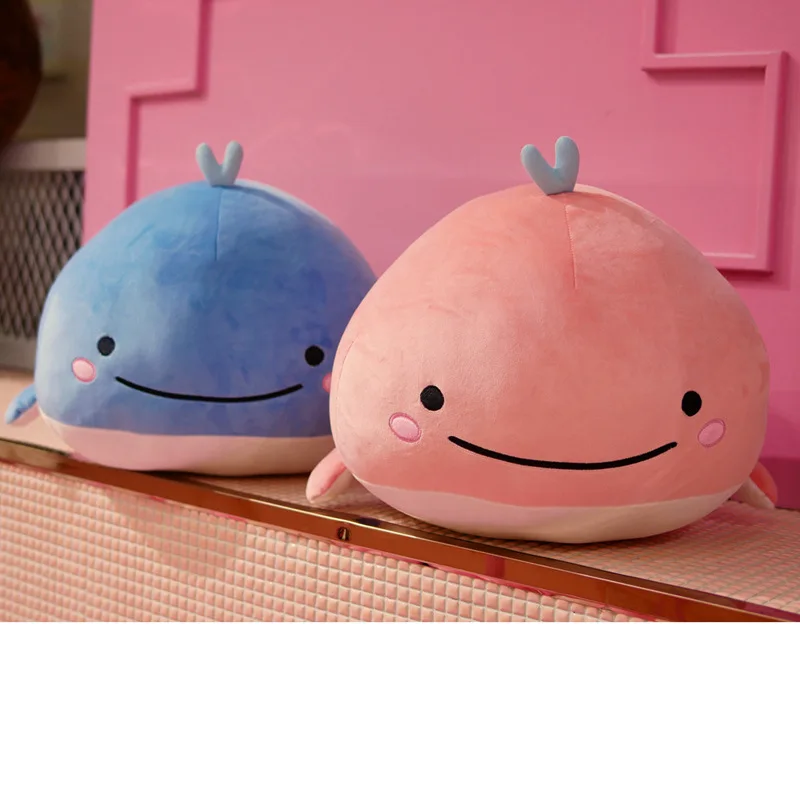 

New Christmas gift couple down cotton whale doll sofa pillow little dolphin cushion plush toy