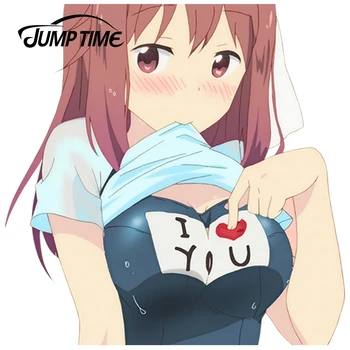 

JumpTime 13cm x 12.6cm Car Stickers Sakura Trick Anime Kawii Girl Takayama Haruka Vinyl Car Decal Window Tailgate Car Styling
