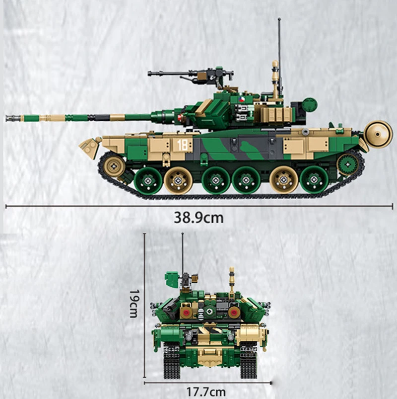 632005 T-90, основной боевой танк, набор строительных блоков, кирпичи, сборные, сделай сам, на день рождения, развивающие игрушки, веселые рождественские подарки, 1773 шт