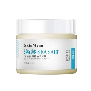 

Skin Menu New Cool Summer Sea Salt Anti-Dandruff Shampoo Cream Control Oil Relieve Itching Anti-Hair Loss Shampoo Shampoo Paste