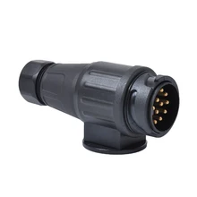 1 шт 12V 13 контактный разъем прицепа Водонепроницаемый прицеп 13 полюс Пластик Электрический разъем проводки разъем адаптера прицеп инструмент