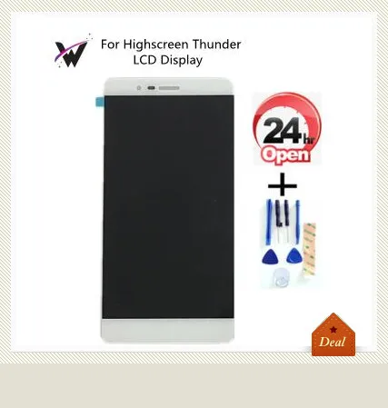 For Highscreen Thunder LCD Display Touch Screen Sensor Glass Assembly Color With Tools&ampTape | Мобильные телефоны и