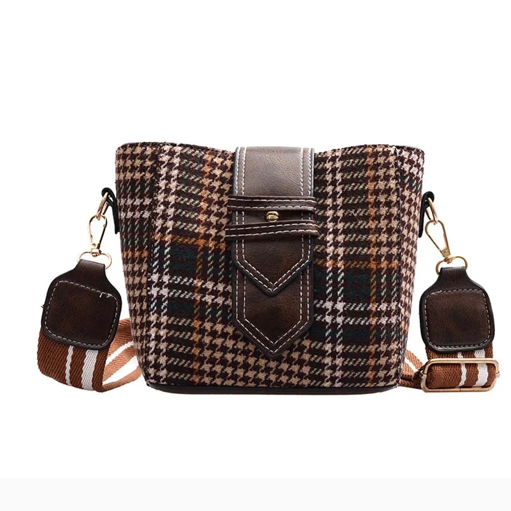 plaid crossbody bag