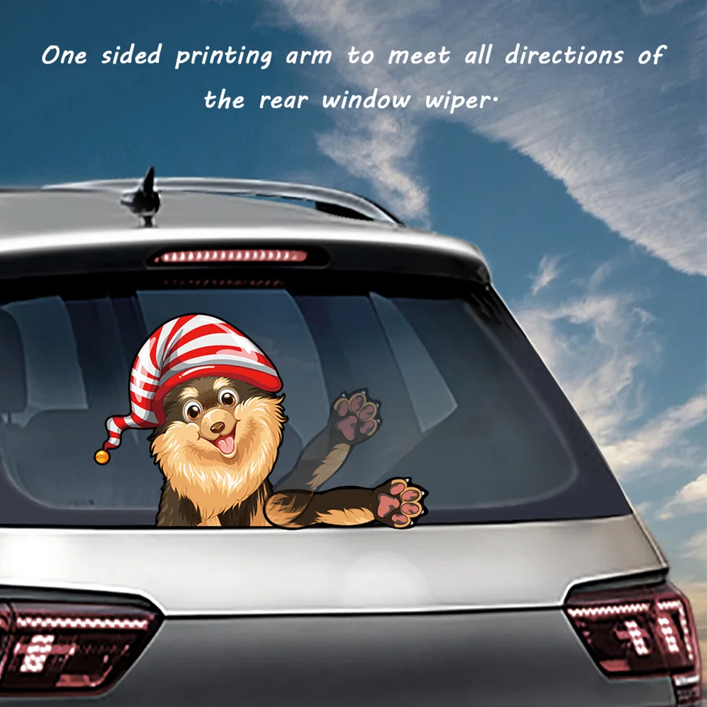 Кошачий подвижный хвост лапы автомобильные наклейки s Рождественское украшение