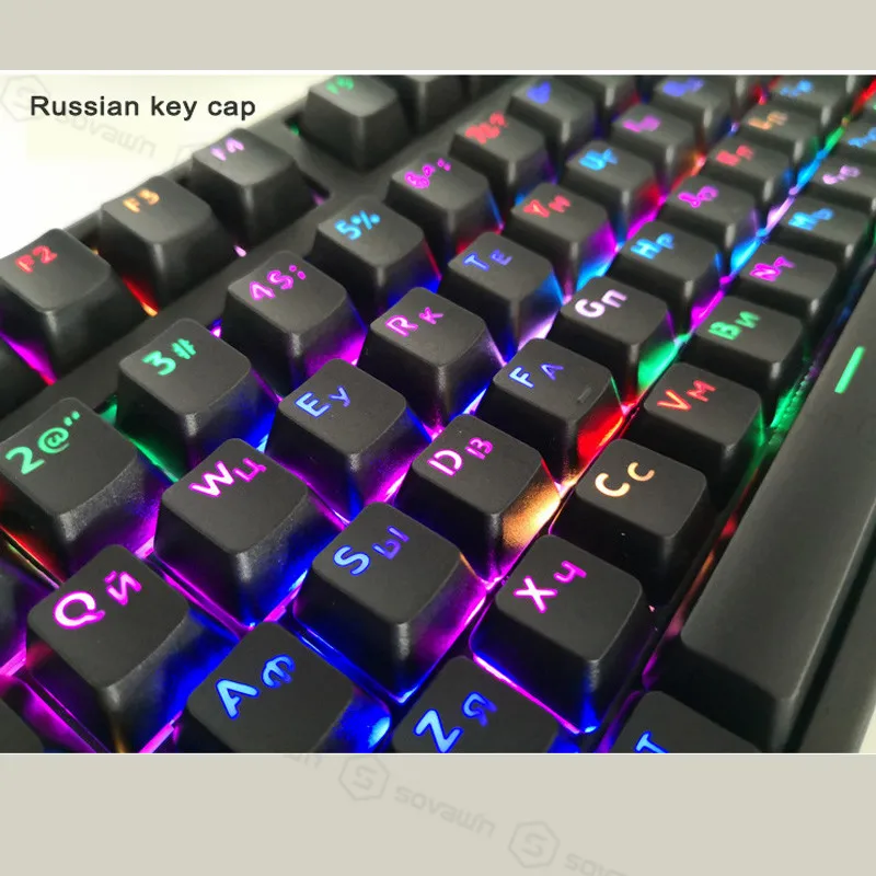 SOVAWIN клавиатура 104 ключ крышка s прочная русская клавиатура Ключ Крышка для механической клавиатуры светильник Ключ передачи крышка s ключ крышка Новинка