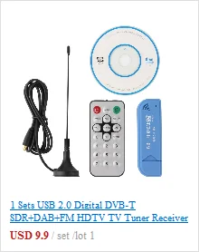 Цифровой USB 2,0 DVB-T2/T DVB-C ТВ-тюнер HD USB ключ для ПК ноутбука с пультом дистанционного управления для Windows 7 8 для Windows Vista