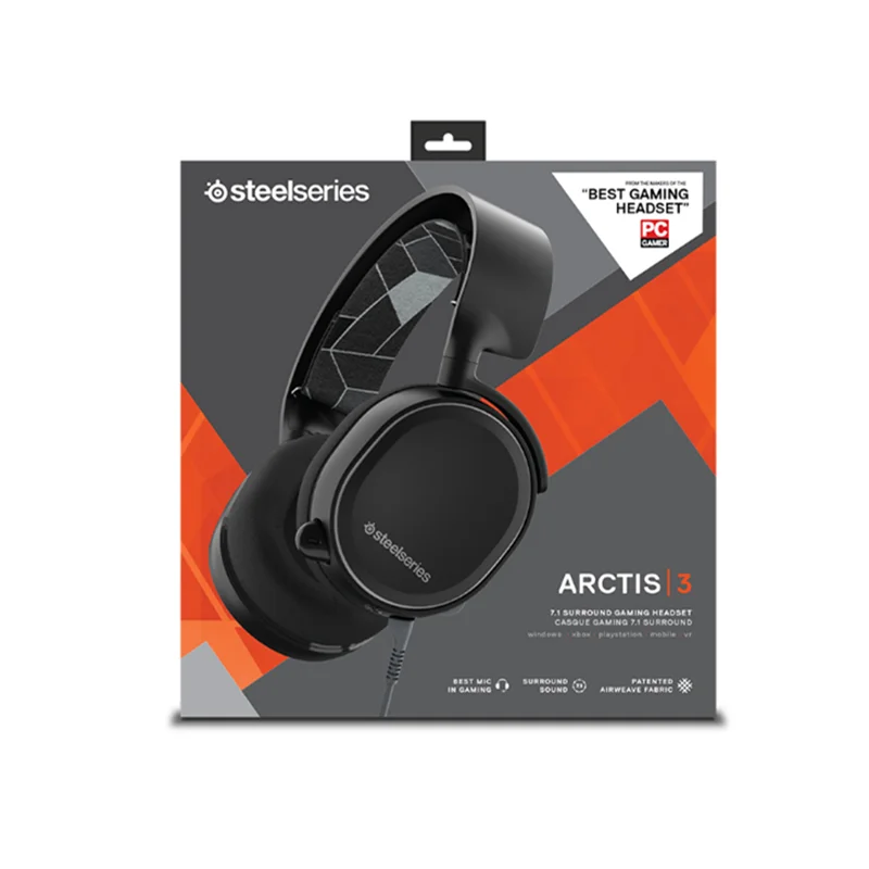 SteelSeries Arctis 3 Универсальная игровая гарнитура для ПК playstation 4 nintendo Switch VR Android