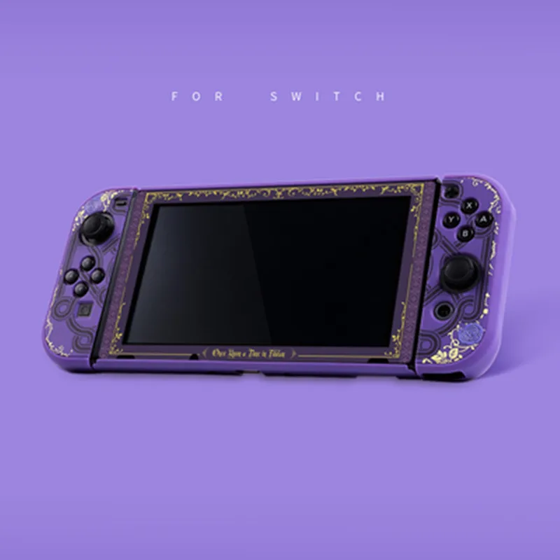 Цветной чехол MONCON Fire Game для Nintendo Switch с дополнительным защитным закаленным